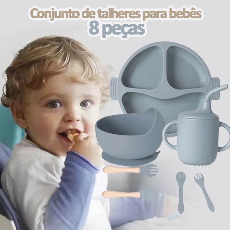 LumeKids - Conjunto de jantar para bebês (8 peças)