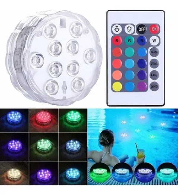 Luminária Led C/ Controle Remoto Piscina