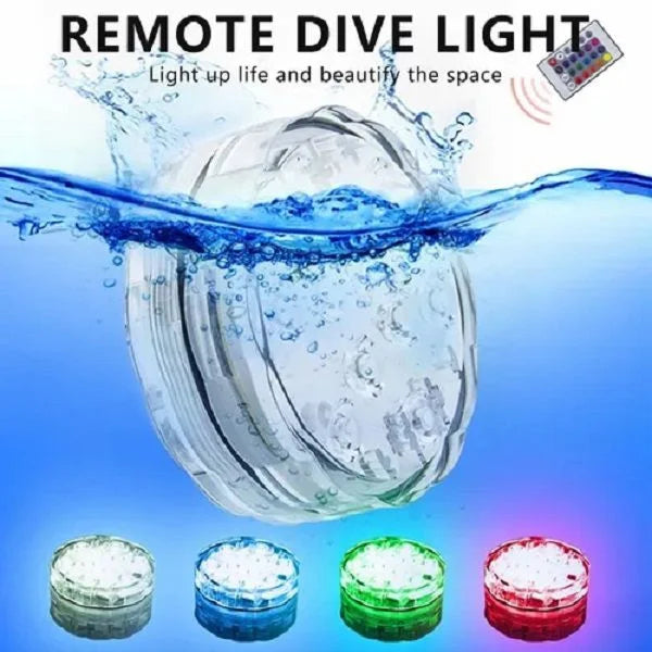 Luminária Led C/ Controle Remoto Piscina